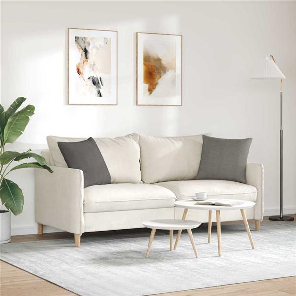 Grote foto vidaxl sofa kussens 2 pcs lichtgrijs 45 x 45 cm katoen stof huis en inrichting woningdecoratie