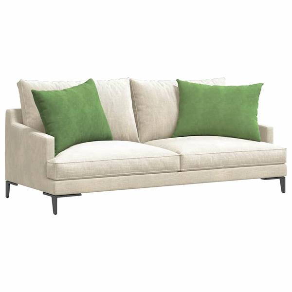 Grote foto vidaxl sofa kussens 2 pcs lichtgroen 70 x 50 cm katoen stof huis en inrichting woningdecoratie