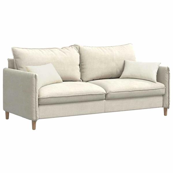 Grote foto vidaxl sofa kussens 2 pcs cr me 50 x 30 cm katoen stof huis en inrichting woningdecoratie