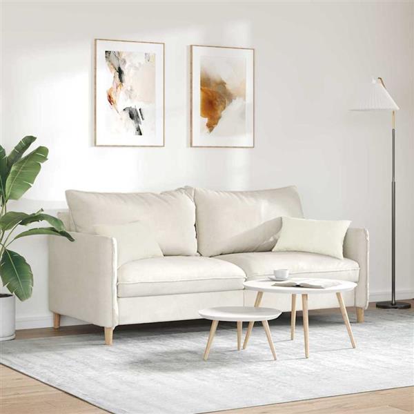 Grote foto vidaxl sofa kussens 2 pcs cr me 50 x 30 cm katoen stof huis en inrichting woningdecoratie