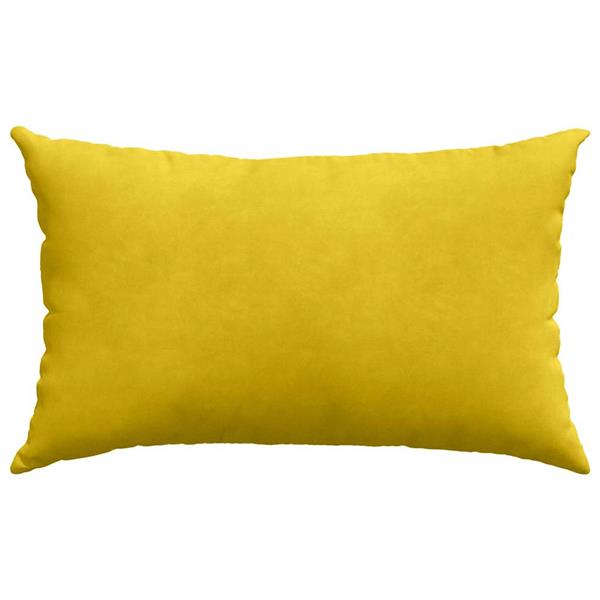 Grote foto vidaxl sofa kussens 2 pcs geel 50 x 30 cm katoen stof huis en inrichting woningdecoratie