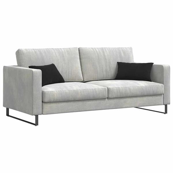 Grote foto vidaxl sofa kussens 2 pcs zwart 50 x 30 cm katoen stof huis en inrichting woningdecoratie