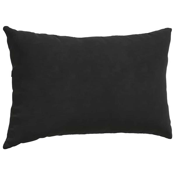 Grote foto vidaxl sofa kussens 2 pcs zwart 50 x 30 cm katoen stof huis en inrichting woningdecoratie