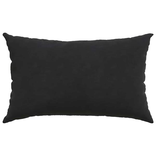Grote foto vidaxl sofa kussens 2 pcs zwart 50 x 30 cm katoen stof huis en inrichting woningdecoratie