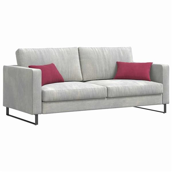 Grote foto vidaxl sofa kussens 2 pcs wijnrood 50 x 30 cm katoen stof huis en inrichting woningdecoratie