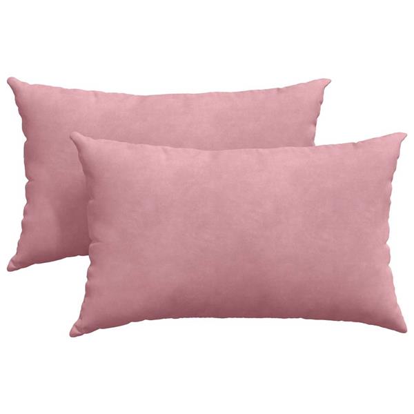 Grote foto vidaxl sofa kussens 2 pcs roze 50 x 30 cm katoen stof huis en inrichting woningdecoratie