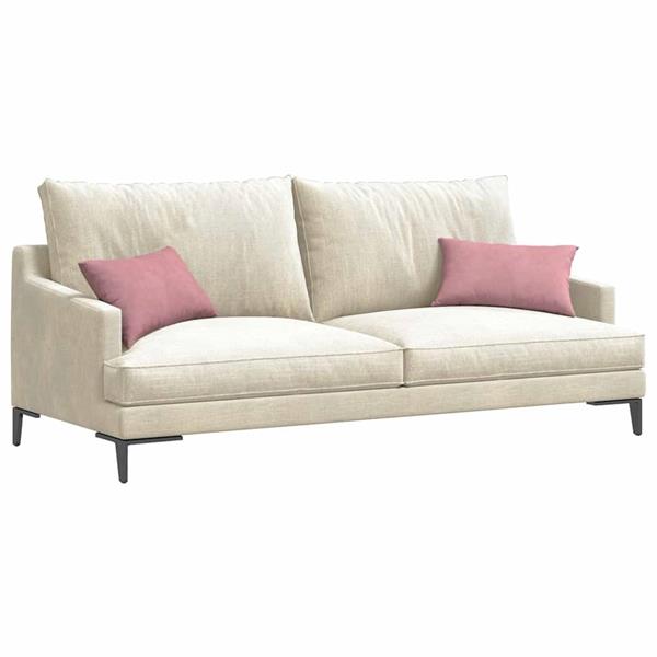 Grote foto vidaxl sofa kussens 2 pcs roze 50 x 30 cm katoen stof huis en inrichting woningdecoratie