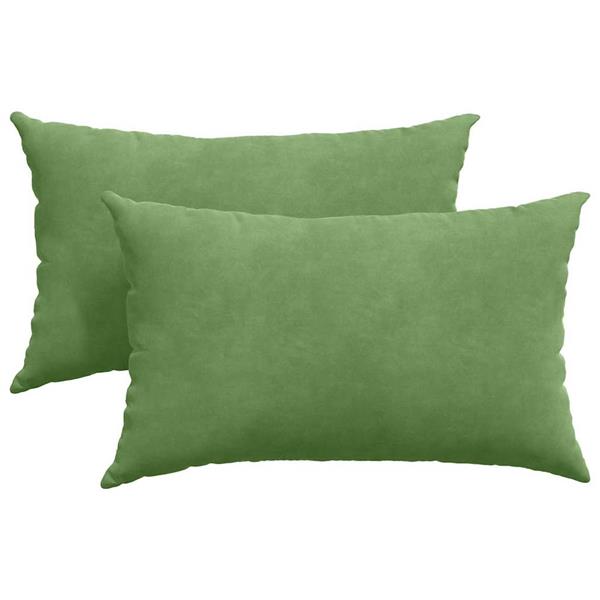 Grote foto vidaxl sofa kussens 2 pcs lichtgroen 50 x 30 cm katoen stof huis en inrichting woningdecoratie