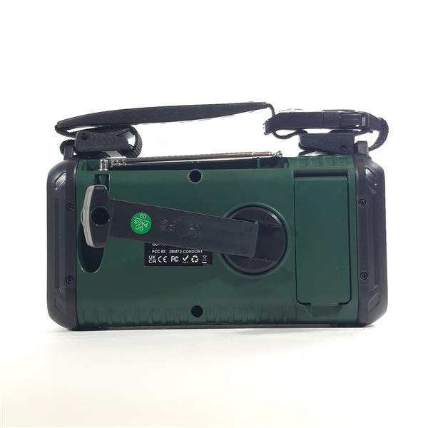 Grote foto slimlogy r3 pro solar noodradio zaklamp 20.000 mah powerbank met crank zonnepaneel telecommunicatie batterijen en accu