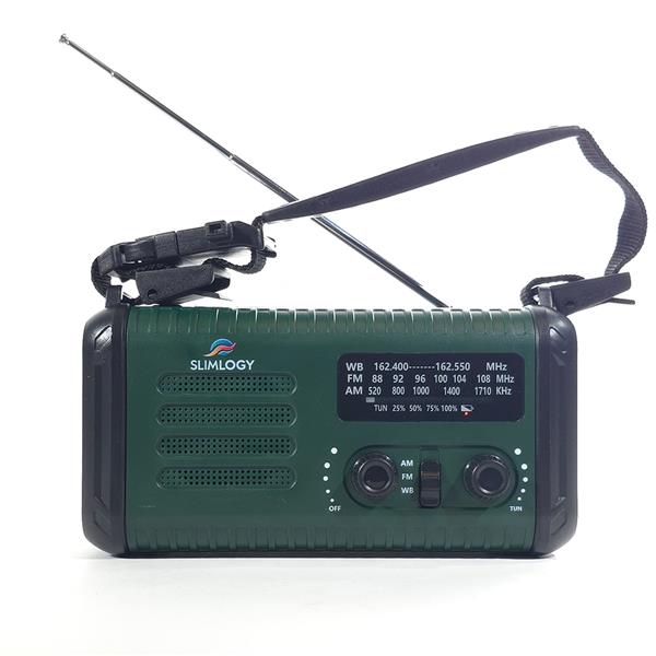 Grote foto slimlogy r3 pro solar noodradio zaklamp 20.000 mah powerbank met crank zonnepaneel telecommunicatie batterijen en accu