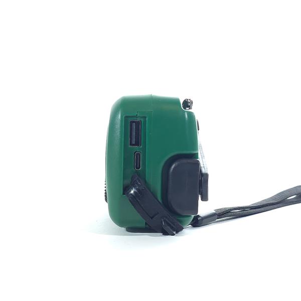 Grote foto slimlogy r3 mini 2000 mah noodradio nood zaklamp laadbaar met crank groen telecommunicatie batterijen en accu