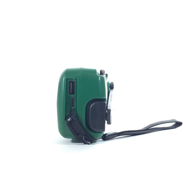 Grote foto slimlogy r3 mini 2000 mah noodradio nood zaklamp laadbaar met crank groen telecommunicatie batterijen en accu