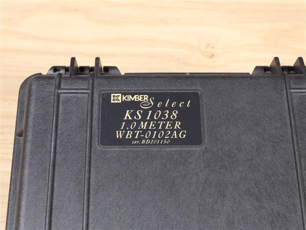 Grote foto kimber kable select ks 1038 highend silver audio interconnects rca 1 0 metre audio tv en foto onderdelen en accessoires
