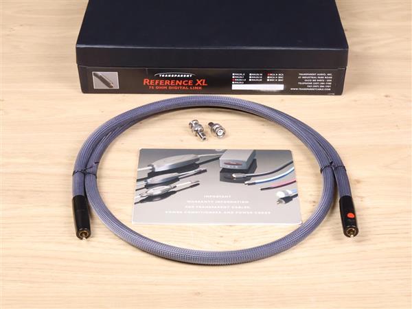 Grote foto transparent reference xl highend digital 75 ohm audio interconnect rca bnc 1 5 metre audio tv en foto onderdelen en accessoires