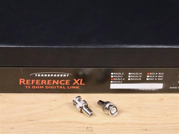 Grote foto transparent reference xl highend digital 75 ohm audio interconnect rca bnc 1 5 metre audio tv en foto onderdelen en accessoires