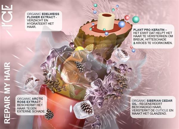 Grote foto ice professional repair my hair masker 200ml kleding dames sieraden