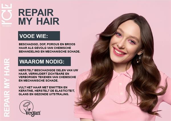 Grote foto ice professional repair my hair masker 200ml kleding dames sieraden