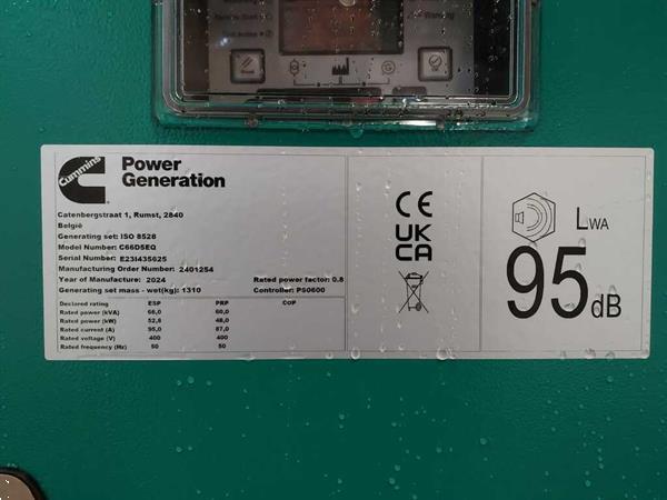 Grote foto cummins c66d5eq s 66kva generator doe het zelf en verbouw aggregaten