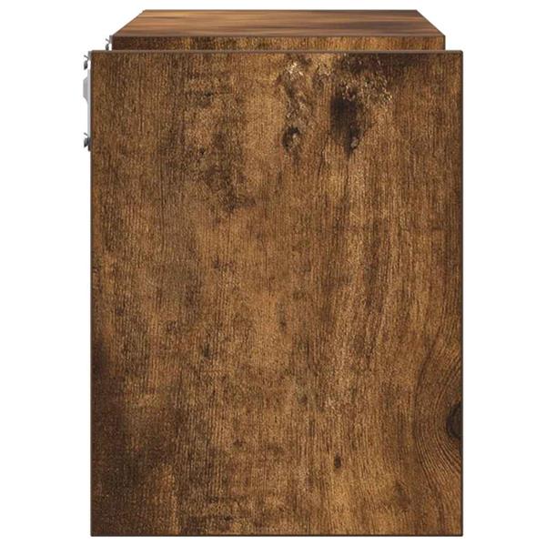 Grote foto vidaxl wandschappen 2 st 100x15x20 cm bewerkt hout gerookt eikenkleur huis en inrichting woningdecoratie