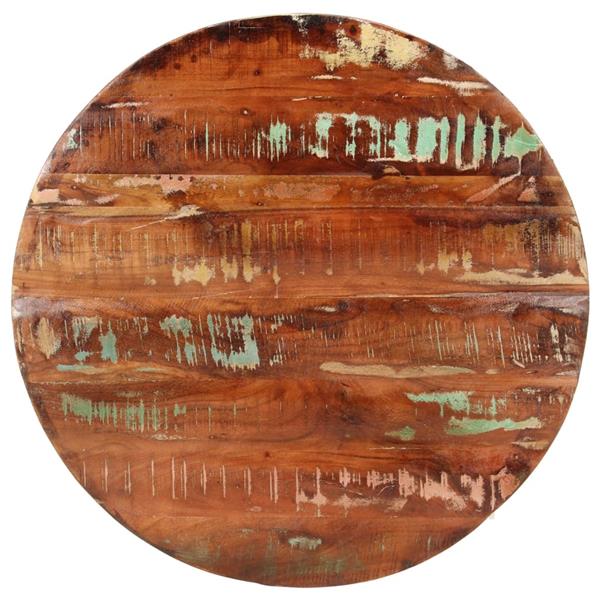 Grote foto vidaxl tafelblad rond 70x2 5 cm massief gerecycled hout antiek en kunst stoelen en banken