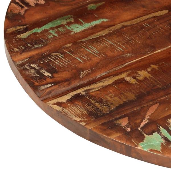 Grote foto vidaxl tafelblad rond 70x2 5 cm massief gerecycled hout antiek en kunst stoelen en banken