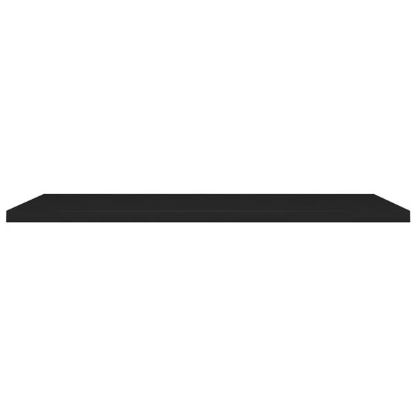 Grote foto vidaxl wandschappen zwevend 2 st 120x23 5x3 8 cm mdf zwart huis en inrichting woningdecoratie