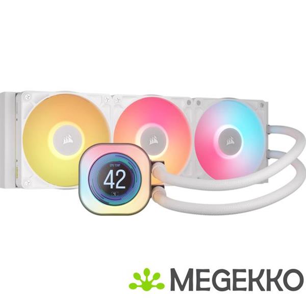 Grote foto corsair icue link titan 360 rx lcd white computers en software overige computers en software