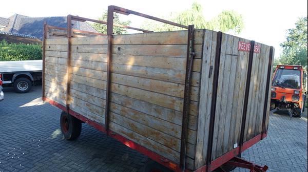 Grote foto veewagen plattewagen met kenteken agrarisch aanhangwagens