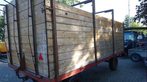 Grote foto veewagen plattewagen met kenteken agrarisch aanhangwagens