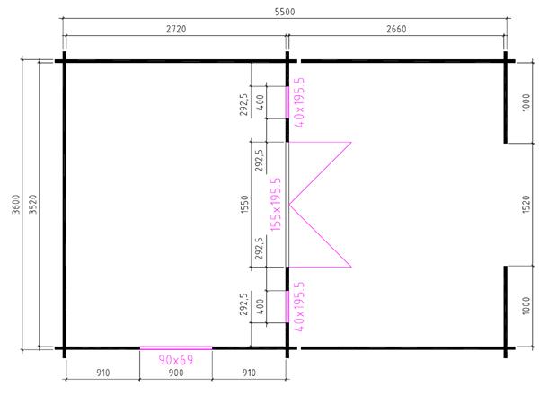 Grote foto blokhut 3830l tuin en terras tuinhuisjes en blokhutten