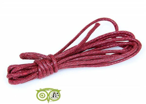 Grote foto waxkoord 1.5 mm rood ruby red 1 2 mtr kleding dames sieraden