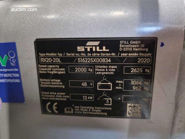 Grote foto still rx 20 20l elektrische heftruck 2020 agrarisch heftrucks