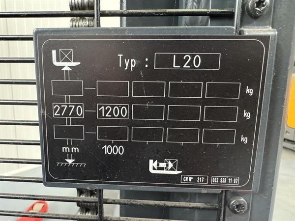 Grote foto l 20 as 1173 new unused 1.2 t 1000 mm doe het zelf en verbouw hefwerktuigen