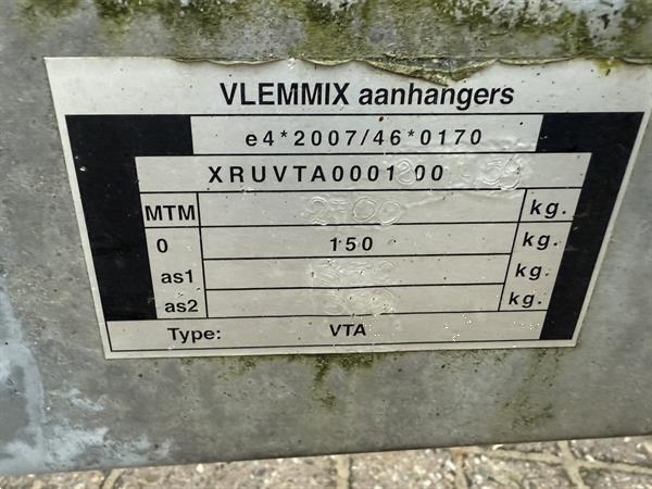Grote foto vlemmix plateauwagen 600x200 2700 kg agrarisch aanhangwagens