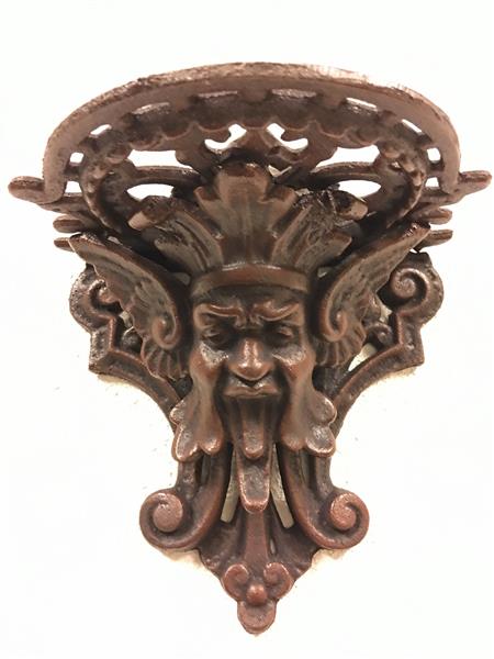 Grote foto muurbeugel wandconsole ijzer bruin tuin en terras tuindecoratie