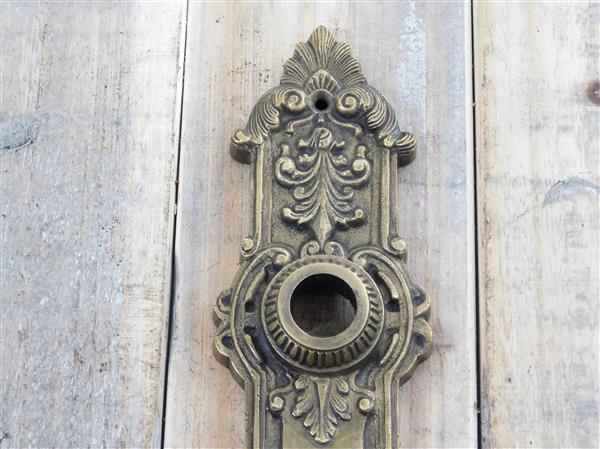 Grote foto 1 lange deurplaat cilinder slot geschikt zwaar antiek messing echt heel fraai doe het zelf en verbouw materialen en producten
