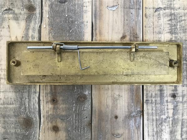 Grote foto brievenbusklep post messing 80 mm doe het zelf en verbouw materialen en producten