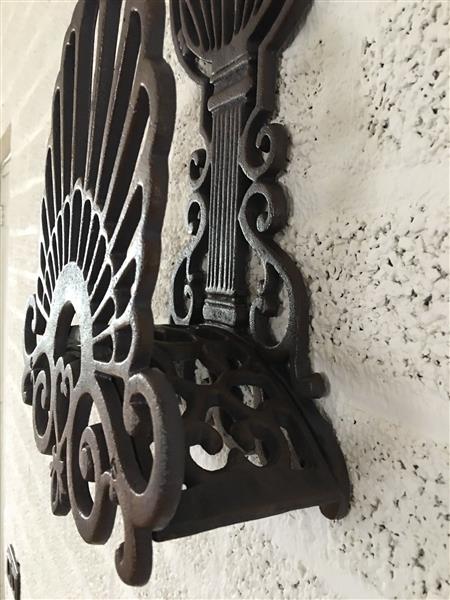 Grote foto tuinslang houder gemaakt van gietijzer weerbestendig tuin en terras tuindecoratie