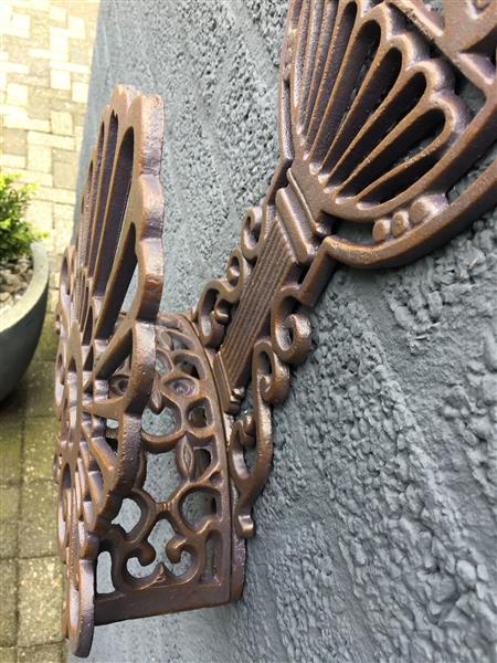 Grote foto tuinslang houder gemaakt van gietijzer weerbestendig tuin en terras tuindecoratie