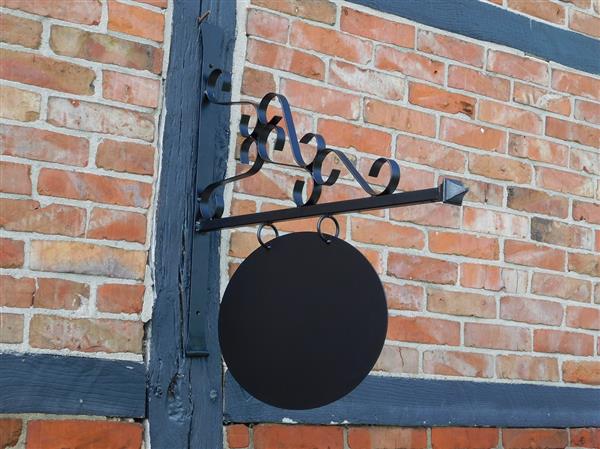 Grote foto uithangbord naambord zwart 75 cm ovaal ijzer verzamelen overige verzamelingen