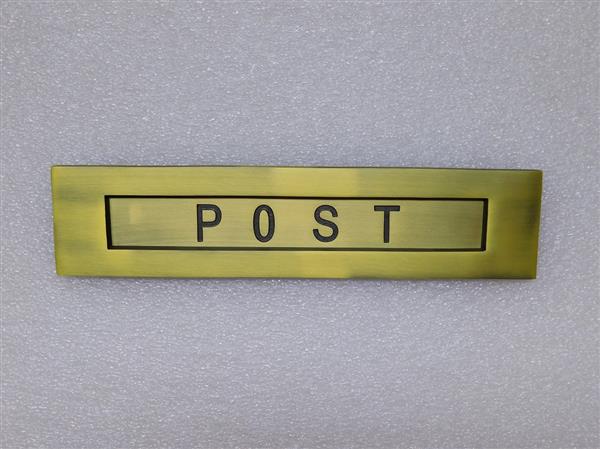 Grote foto brievenbusklep post messing doe het zelf en verbouw materialen en producten