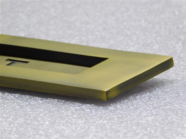 Grote foto brievenbusklep post messing doe het zelf en verbouw materialen en producten