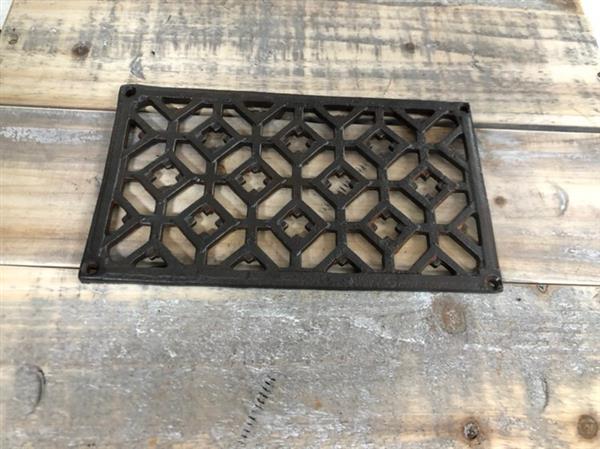 Grote foto spatbord luchtrooster gemaakt van ijzer s huis en inrichting kachels en openhaarden