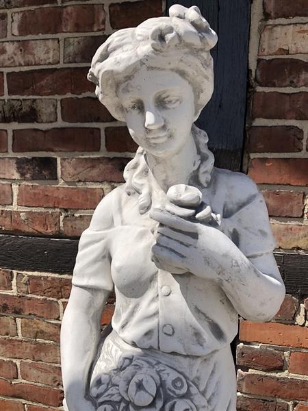 Grote foto vier jaargetijden tuinbeelden steen set van 4 stuks tuin en terras tuindecoratie