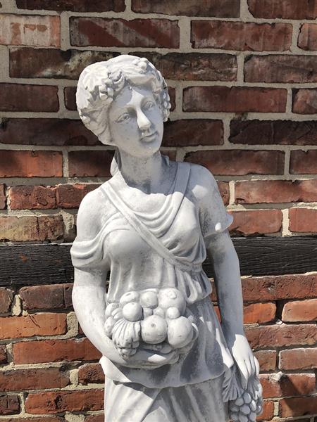 Grote foto vier jaargetijden tuinbeelden steen set van 4 stuks tuin en terras tuindecoratie