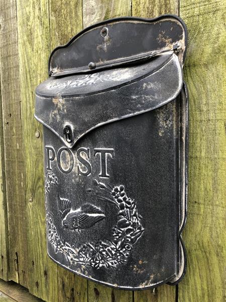 Grote foto brievenbus zink vintage prachtig ontwerp tuin en terras overige tuin en terras