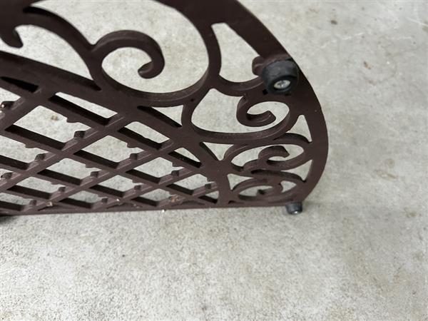 Grote foto deurmat van gietijzer half rond. tuin en terras tuindecoratie