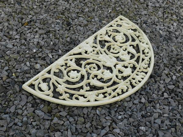 Grote foto deurmat creme wit gietijzer tuin en terras overige tuin en terras
