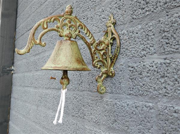 Grote foto antieke deurbel gietijzer doe het zelf en verbouw deuren en horren