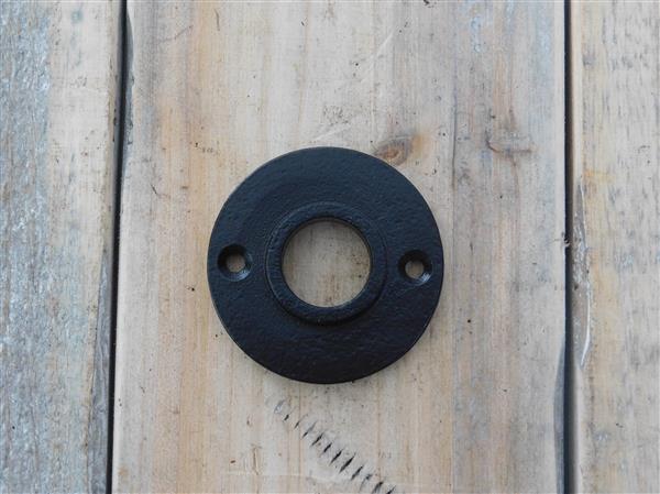 Grote foto deur klink rozet van ijzer zwart. doe het zelf en verbouw materialen en producten